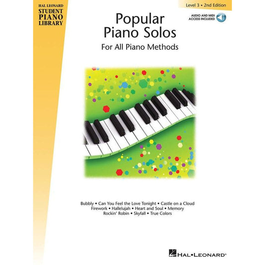 HLSPL POPULAR PIANO SOLOS LEV 3 2ND EDITION BK/OLA - Music2u