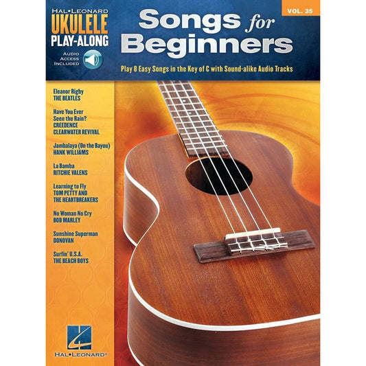 Songs For Beginners Ukulele Playalong V35 Bk/Ola
