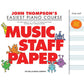 EASIEST PIANO COURSE - MUSIC STAFF PAPER - Music2u