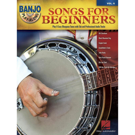 Songs For Beginners Banjo Play Along V6 Bk/Cd
