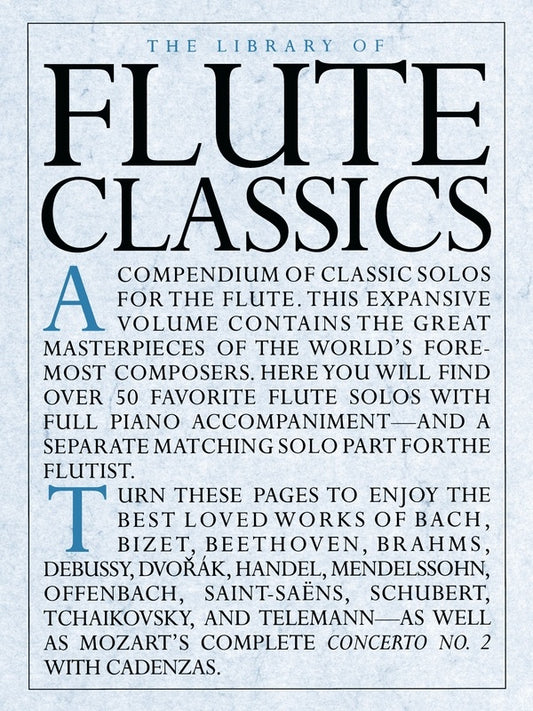 Library Of Flute Classics Flute/Piano