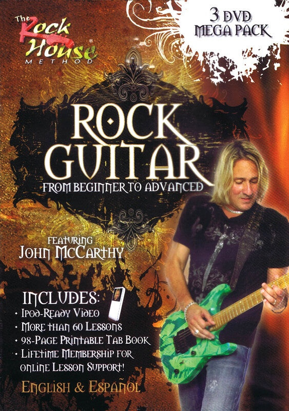 Rock Guitar Mega Pack Beg To Advanced 3 Dvd Set