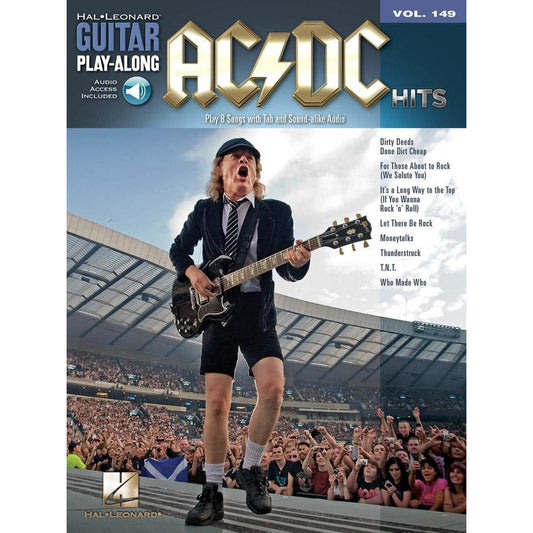 AC/DC Hits Guitar Play Along Volume 149 Book/Ola