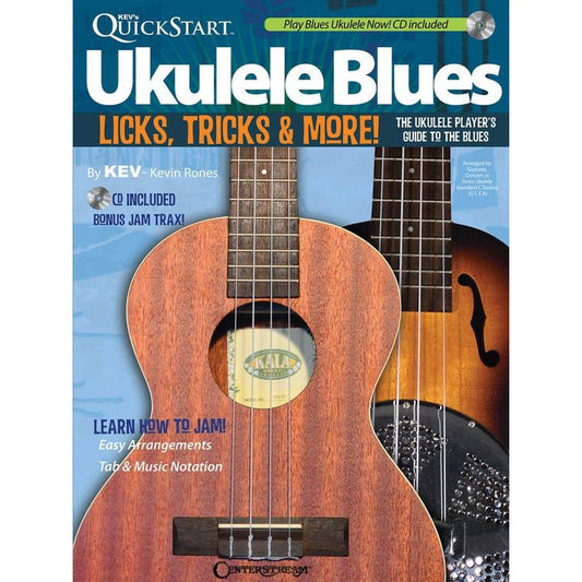 KEVS QUICKSTART UKULELE BLUES BK/CD - Music2u