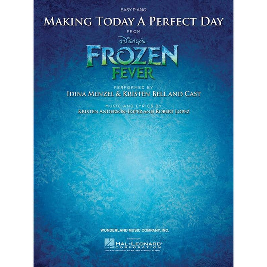 Making Today A Perfect Day Easy Piano Sheet Music