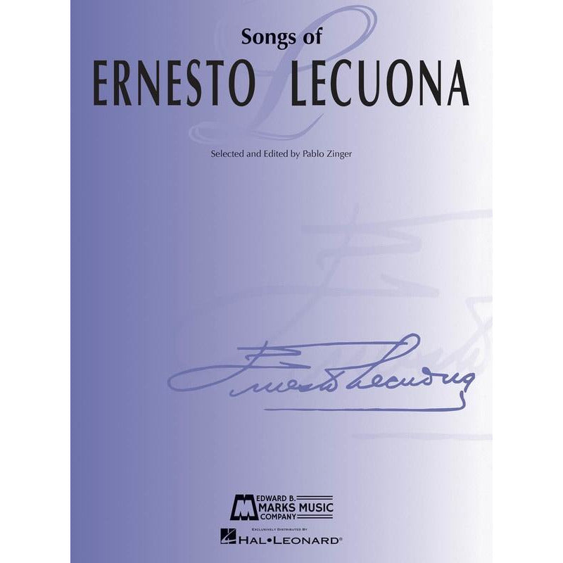 Songs Of Ernesto Lecuona Book