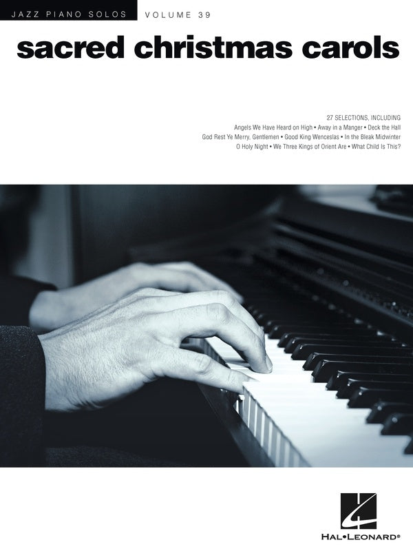 Sacred Christmas Carols Jazz Piano Solos V39