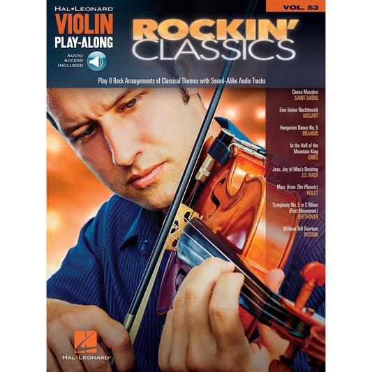 Rockin Classics Violin Play Along Volume 53 Book/Ola