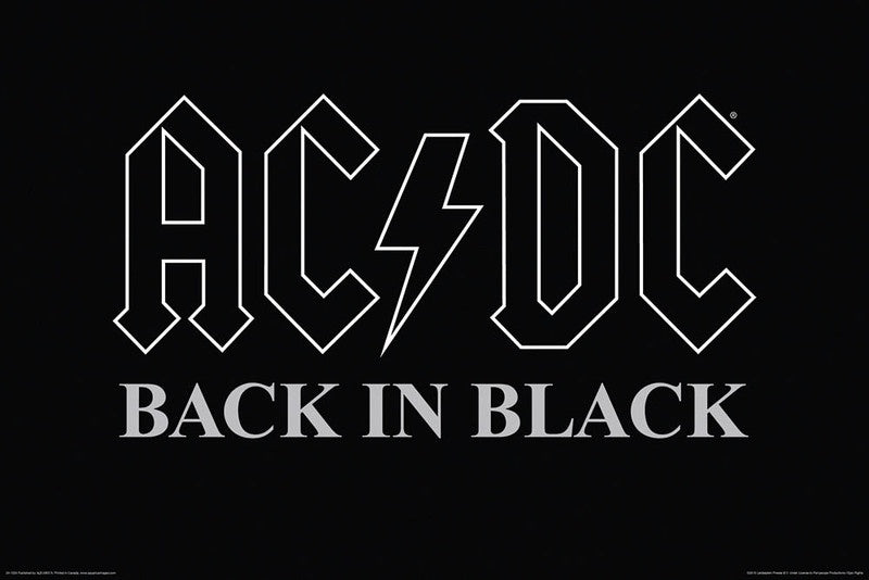 AC/DC - Back In Black Wall Poster