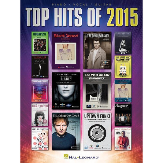 Top Hits Of 2015 PVG Songbook