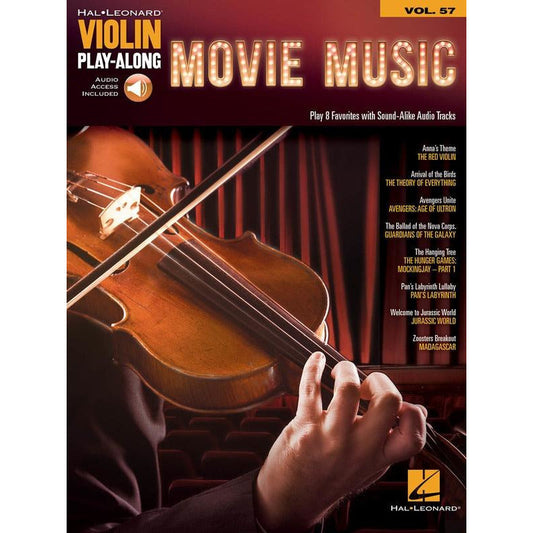 Movie Music Violin Play Along Volume 57 Book/Ola