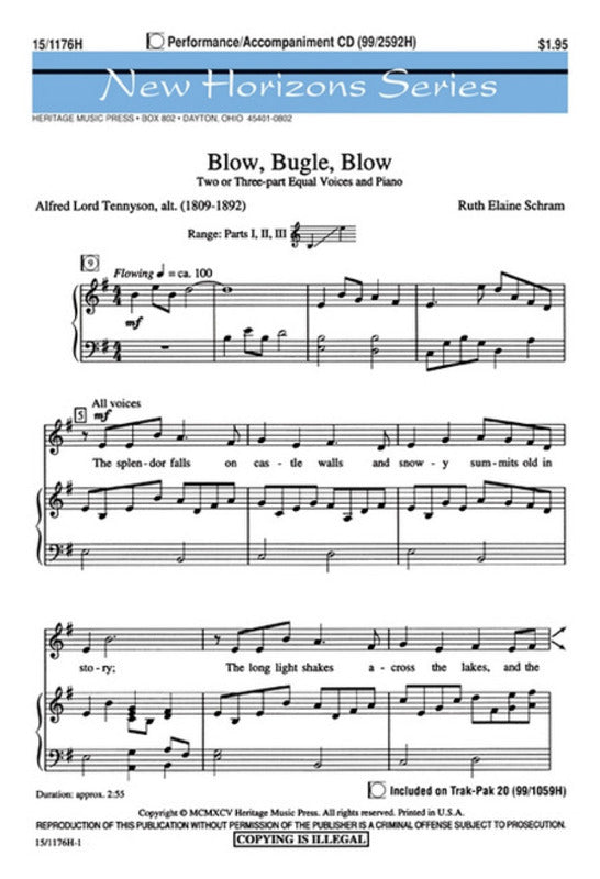 Blow Bugle Blow 2 Or 3 Part Equal Voices Sheet Music