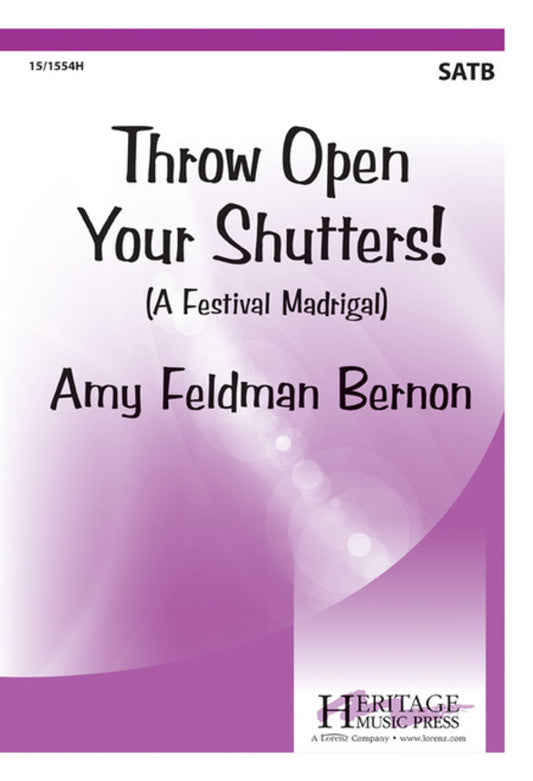 Throw Open Your Shutters SATB Vocal Sheet Music