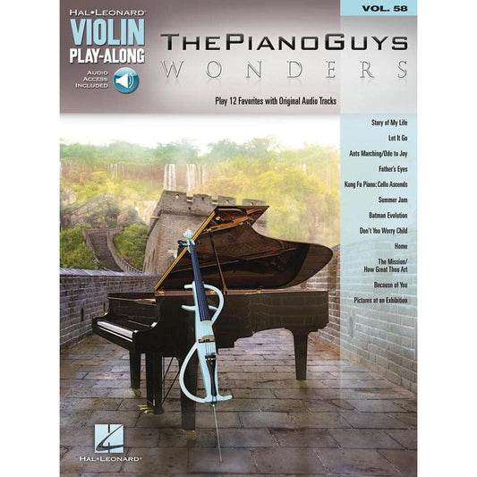 Piano Guys Wonders Violin Playalong V58 Bk/Ola