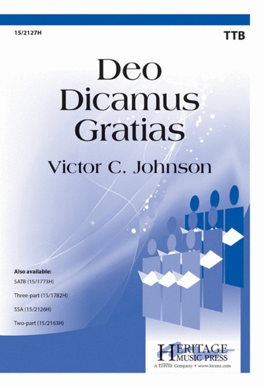 Deo Dicamus Gratias TTB Vocal Sheet Music