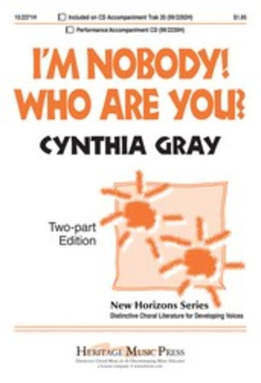 Im Nobody Who Are You - 2 Part Vocal Sheet Music