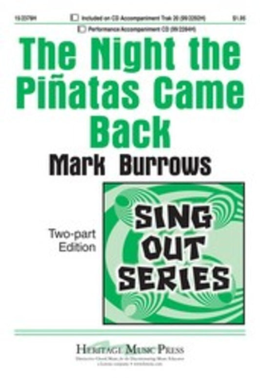 Night The Pinatas Came Back - 2 Part Vocal Sheet Music