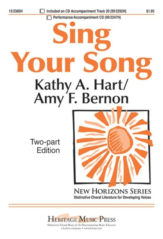 Sing Your Song Arr Bernon 2 Part/Pno (Opt Vc)