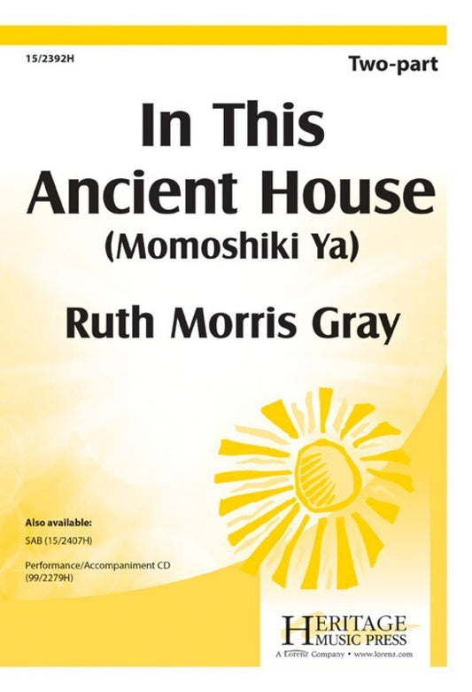In This Ancient House (Momoshiki Ya) - 2 Part Vocal Sheet Music