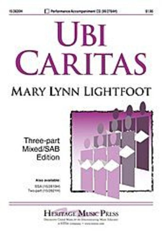 Ubi Caritas SAB - 3-Part Choir and Piano Sheet Music