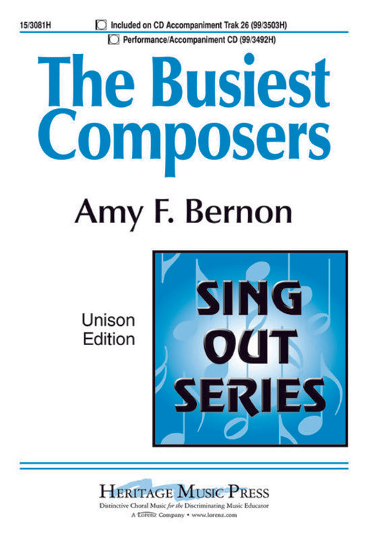 The Busiest Composers Unison Vocal Sheet Music