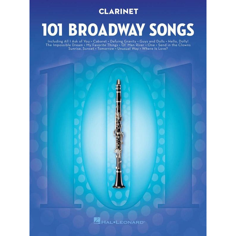 101 Broadway Songs For Clarinet Book