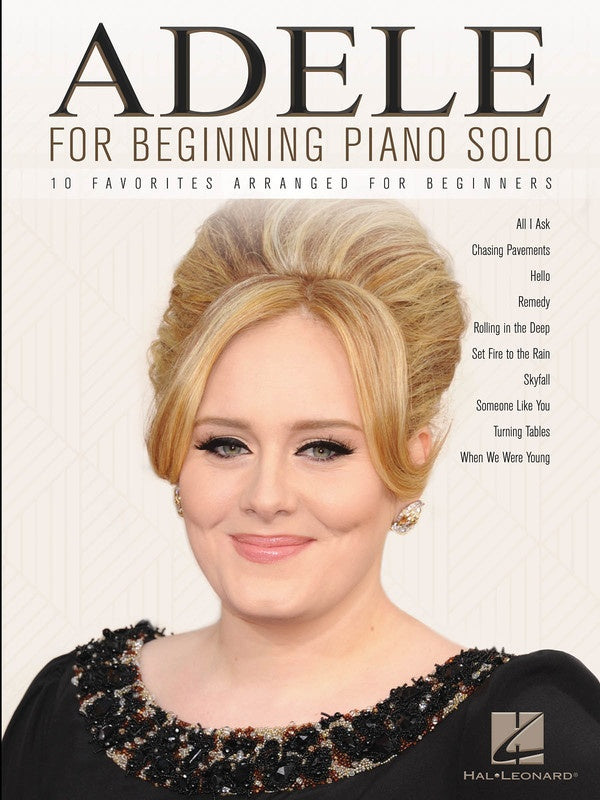 Adele -  For Beginning Piano Solo Songbook