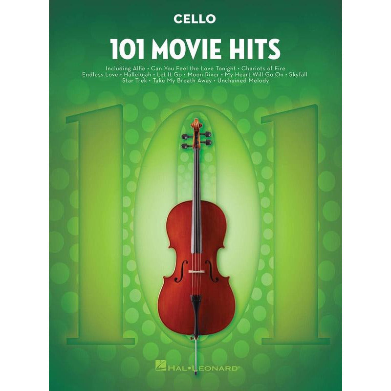 101 Movie Hits For Cello Book