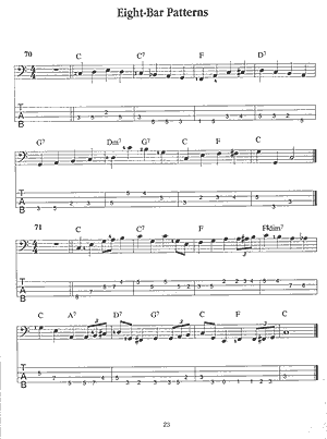 101 Amazing Jazz Bass Patterns Book