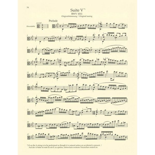 Bach - 6 Suites For Cello Solo BWV 1007-1012 Arranged For Viola Book