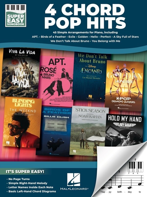 4 Chord Pop Hits Super Easy Songbook - Hal Leonard