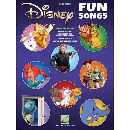 Disney Fun Songs Easy Piano Book
