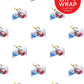 GIFT WRAPPING PAPER CHRISTMAS SNOWMAN THEME