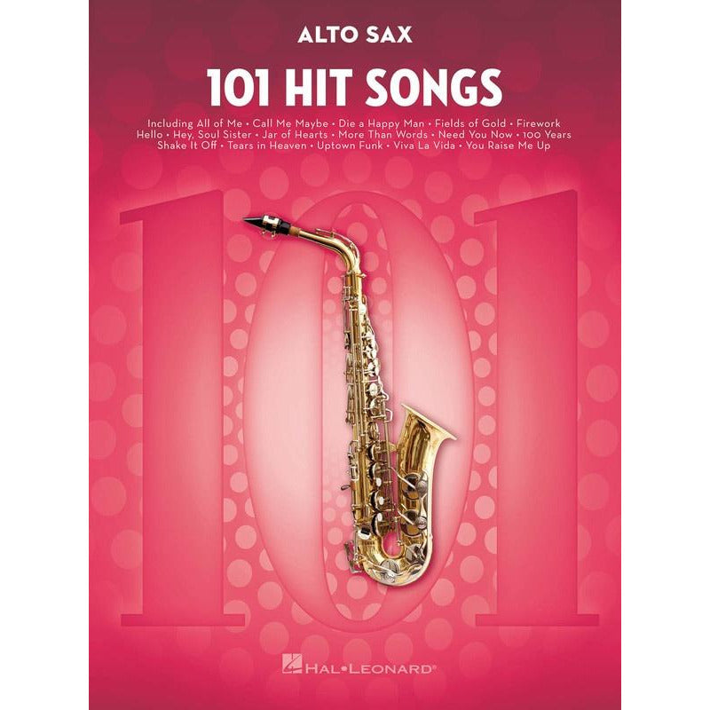 101 Hit Songs For Alto Saxophone Book