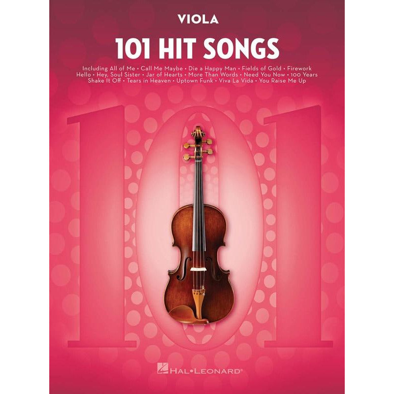 101 Hit Songs For Viola Book
