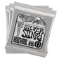 Ernie Ball John Mayer Signature Silver Slinky Nickel Wound Electric Guitar Strings Set - 10.5-47 - 3 Set Tin
