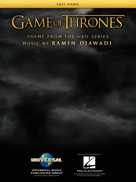 Game Of Thrones Theme Easy Piano S/S