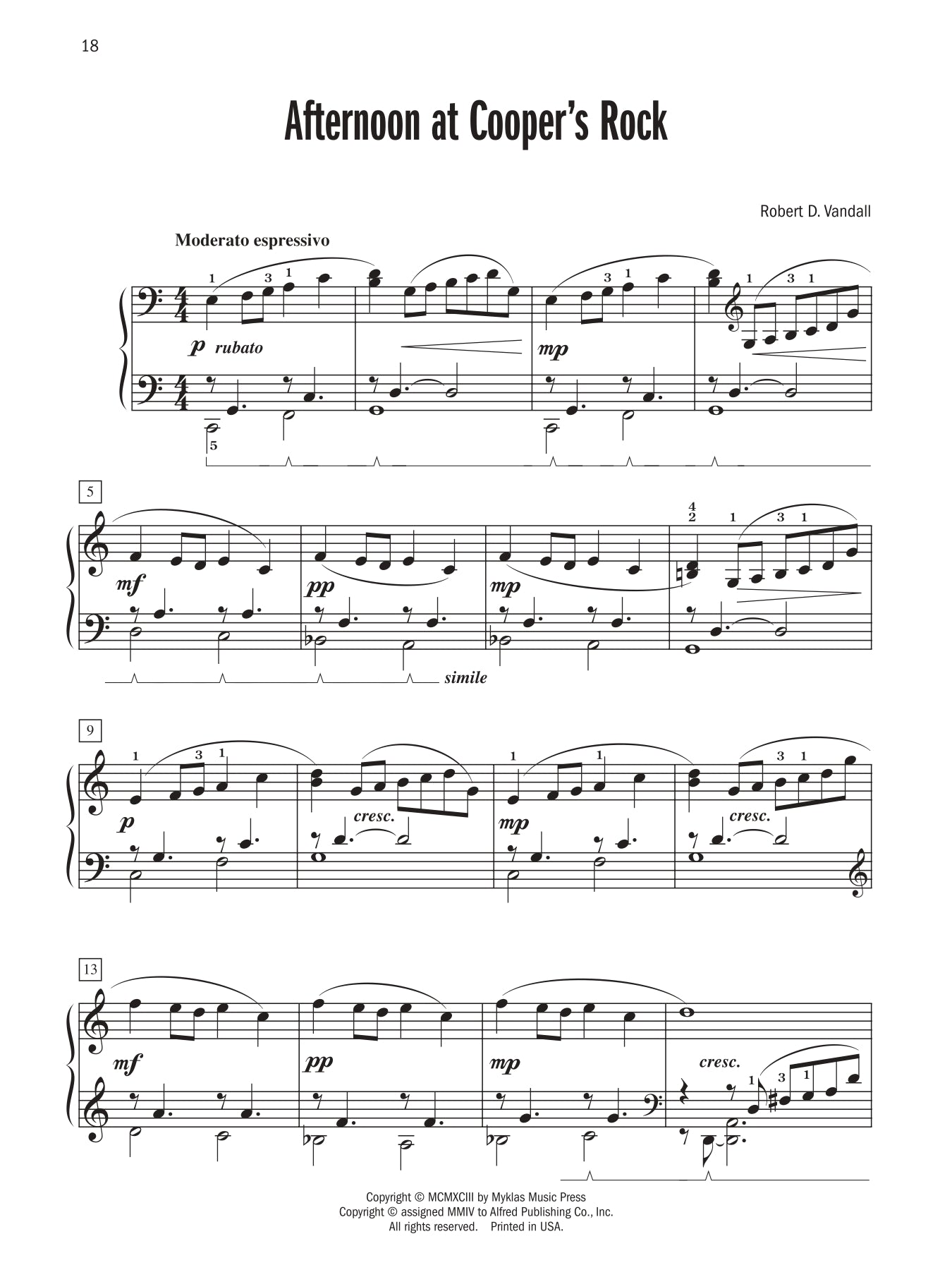 Vandall - Celebrated Piano Solos - Book 3