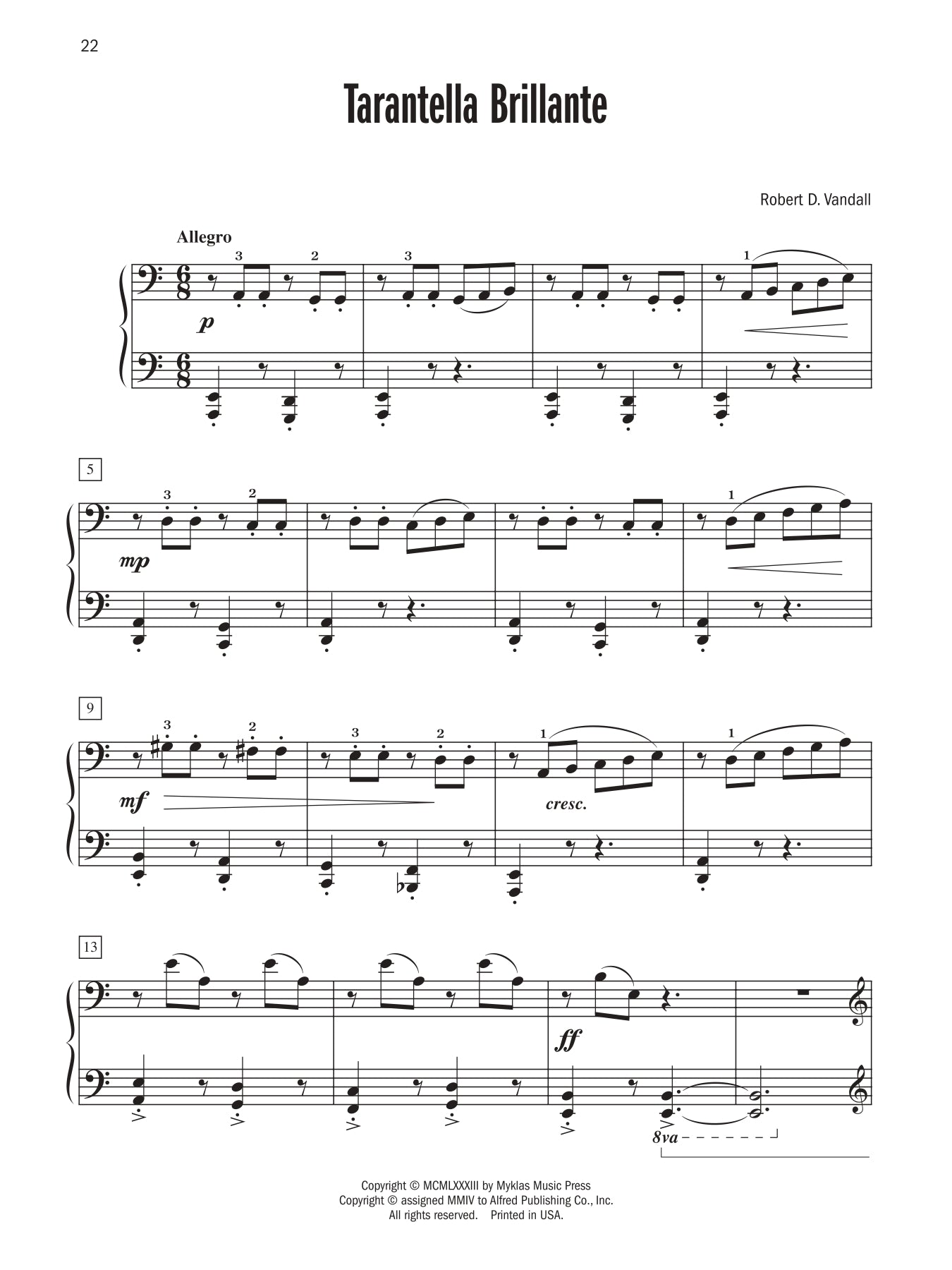 Vandall - Celebrated Piano Solos - Book 3