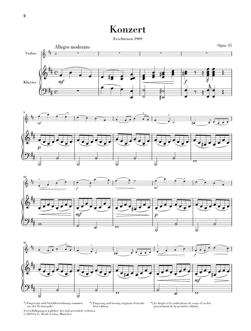 Rieding - Concerto B Minor Op 35 For Violin with Piano Accompaniment