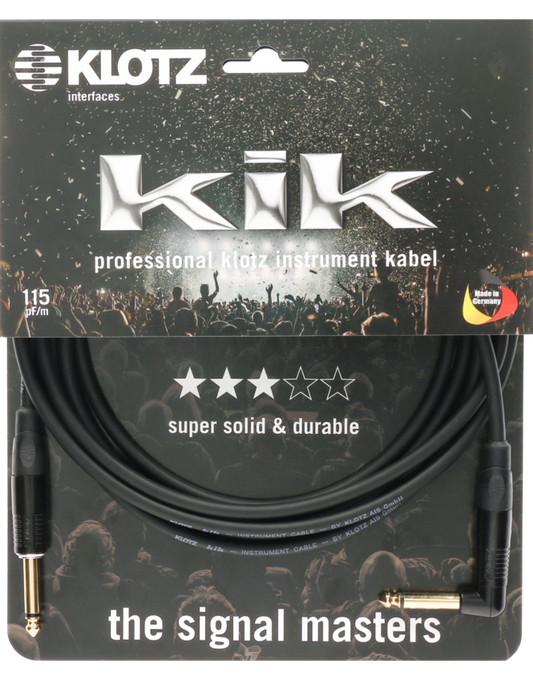 Klotz KIK SW Kik Pro Instrument Cable Black - 3m