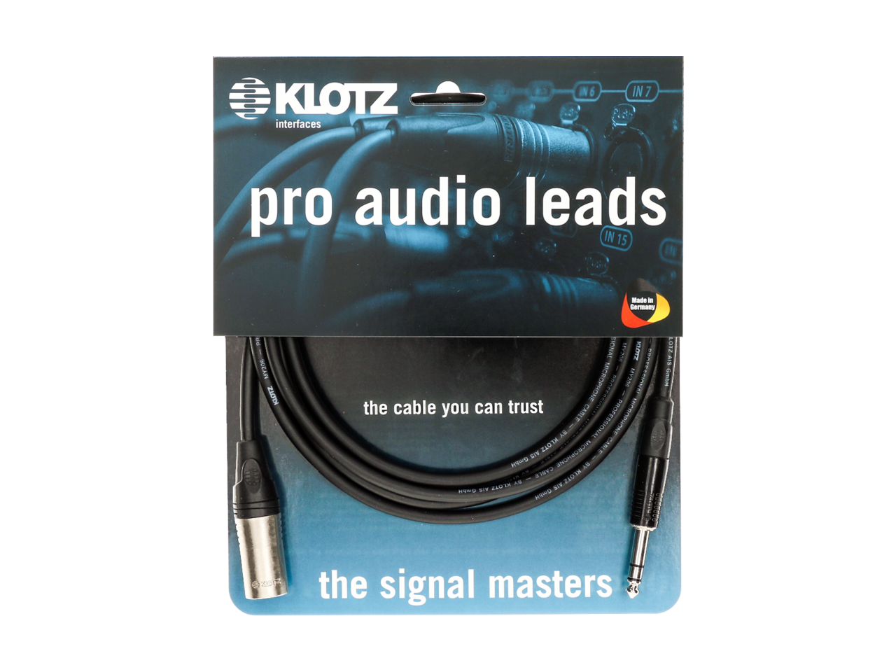 Klotz M1MS1K M1 Professional Microphone Cable With XLR 3P F/M By Klotz - 5m