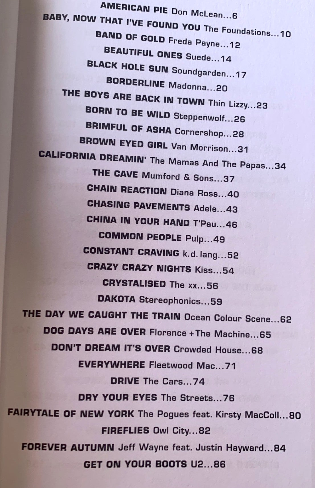 The Little Black Book Of Great Songs For Guitar - 80 Songs