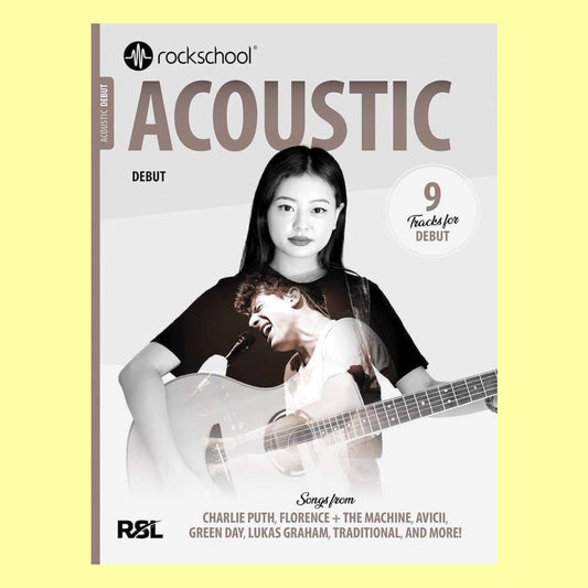 Rockschool Acoustic Guitar Debut (2026) Book with Online Audio
