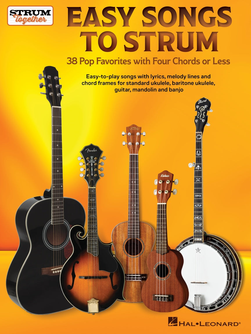Easy Songs To Strum Book - 38 Pop Favorites With 4 Chords Or Less