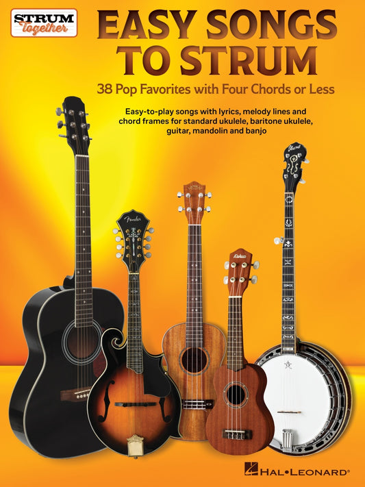 Easy Songs To Strum Book - 38 Pop Favorites With 4 Chords Or Less