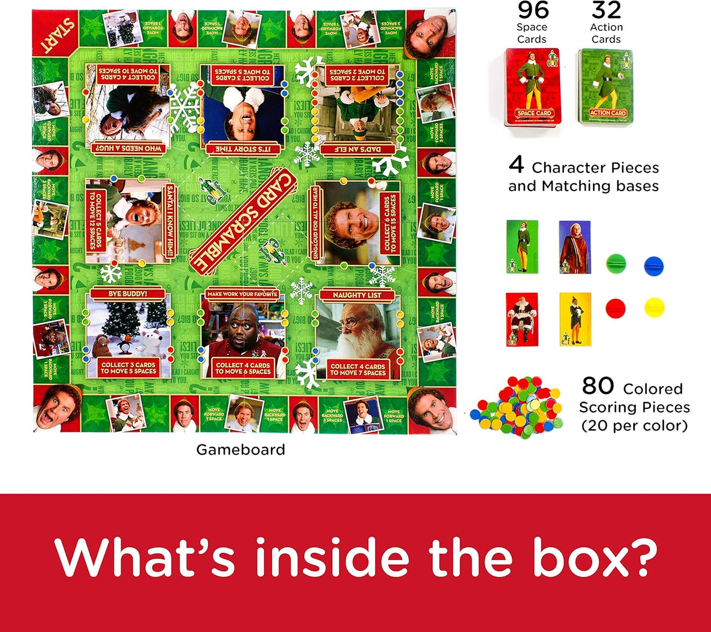 Boardgame: Elf - Card Scramble Board Game