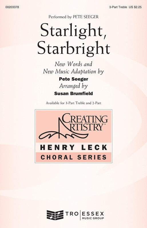 Starlight Starbright 3 Part Treble Vocal Sheet Music