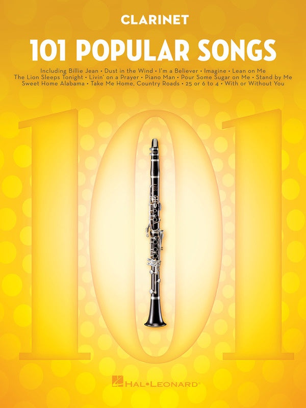 101 Popular Songs For Clarinet Book Woodwind