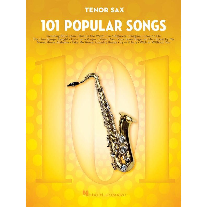 101 Popular Songs For Tenor Saxophone Book